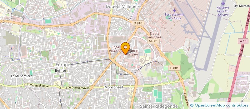 localisation de l'entreprise WTN  TOURS