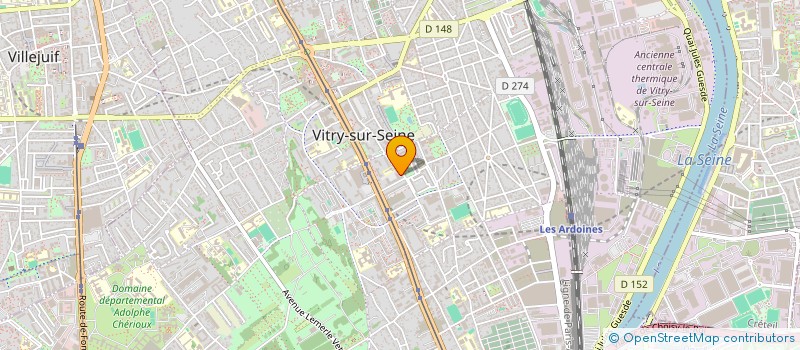 localisation de l'entreprise WUAI ASSOCIATION INSTITUT DE KUNGFU (WUAI) à VITRY-SUR-SEINE