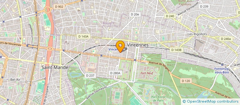 localisation de l'entreprise WUASIKAMAS FRANCE  VINCENNES