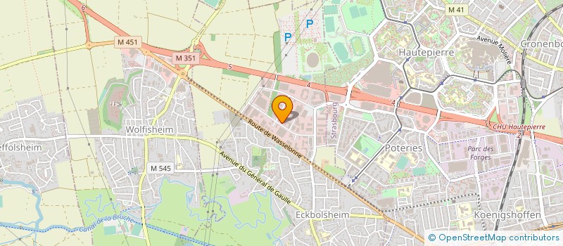 localisation de l'entreprise WURTTEMBERGISCHE FRANCE IMMOBILIERE  ECKBOLSHEIM