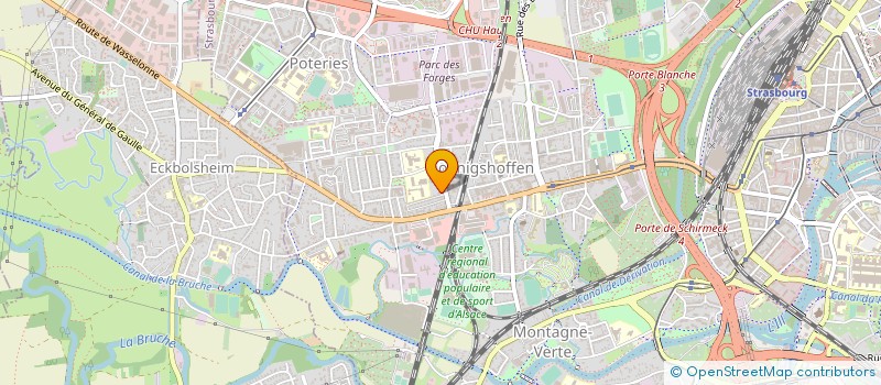 localisation de l'entreprise WURTZ ET RUCH à STRASBOURG