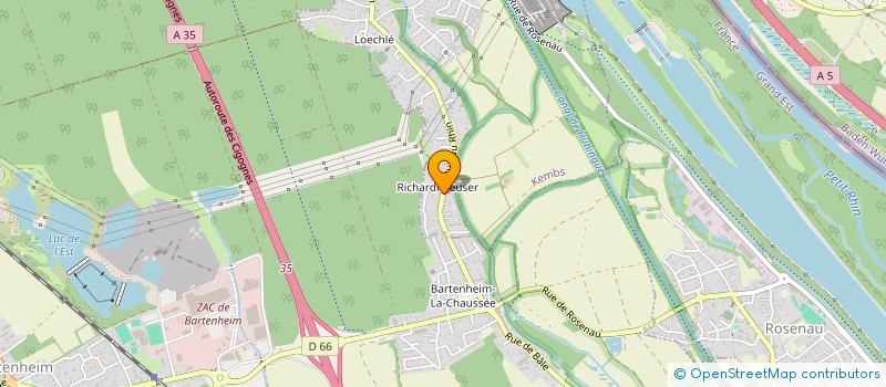 localisation de l'entreprise WURTZ ROMAIN LE MOGADOR  KEMBS