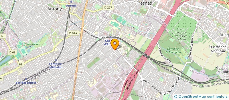 localisation de l'entreprise WUS NET à ANTONY