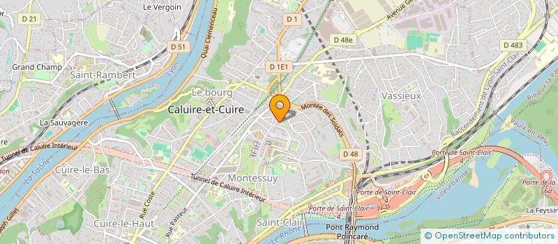 localisation de l'entreprise WV TAXI SAS  CALUIRE-ET-CUIRE