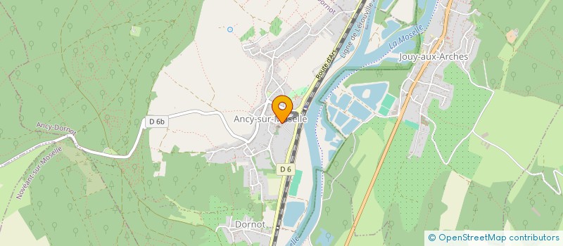 localisation de l'entreprise WW PEINTURE  ANCY-DORNOT