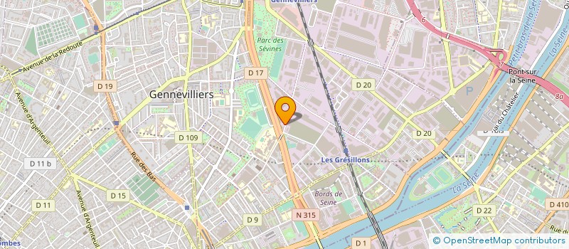 localisation de l'entreprise WW001 à GENNEVILLIERS