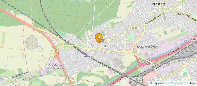 localisation de l'entreprise WW2  LUTTERBACH