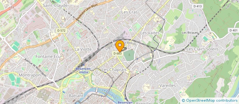 localisation de l'entreprise WY25 à BESANCON