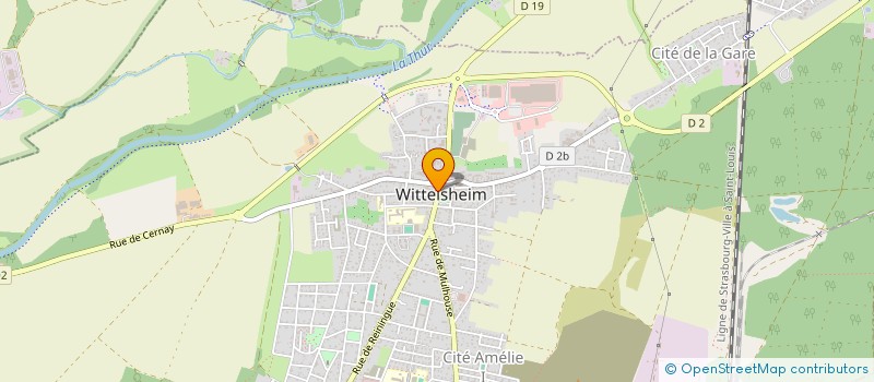 localisation de l'entreprise WYA  WITTELSHEIM