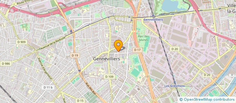 localisation de l'entreprise WYC TRANSPORT à GENNEVILLIERS