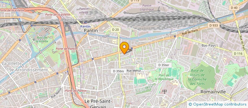 localisation de l'entreprise WYGRAC à PANTIN