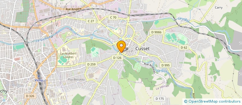 localisation de l'entreprise WYI  CUSSET