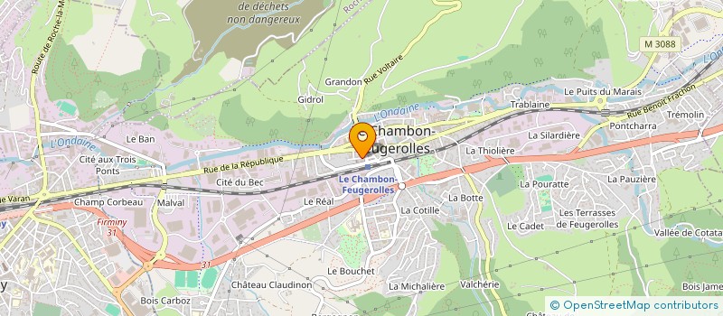localisation de l'entreprise WYK ESPACE IMMO  LE CHAMBON-FEUGEROLLES
