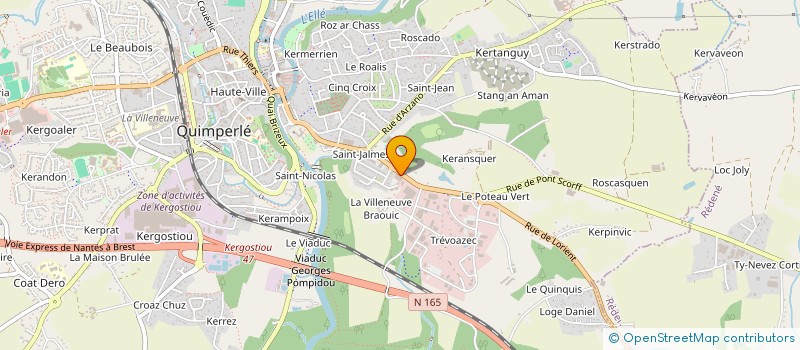localisation de l'entreprise WYK LA PETITE BOUTIQUE à QUIMPERLE