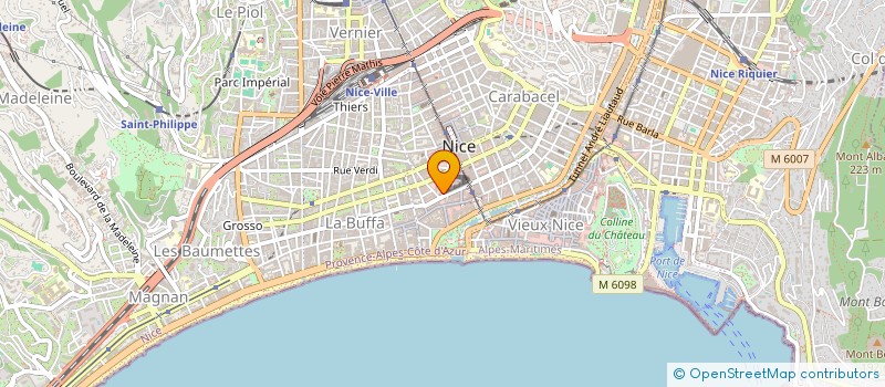 localisation de l'entreprise WYL  NICE