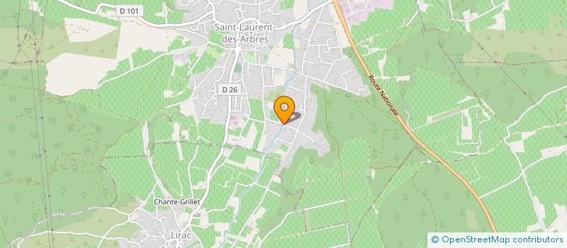 localisation de l'entreprise WYNECLUB à SAINT-LAURENT-DES-ARBRES