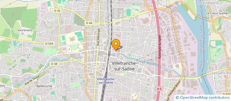 localisation de l'entreprise WYNWOOD à VILLEFRANCHE-SUR-SAONE