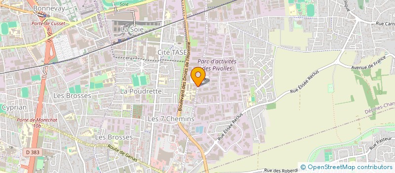 localisation de l'entreprise WYRMA.MOUMENI  VAULX-EN-VELIN