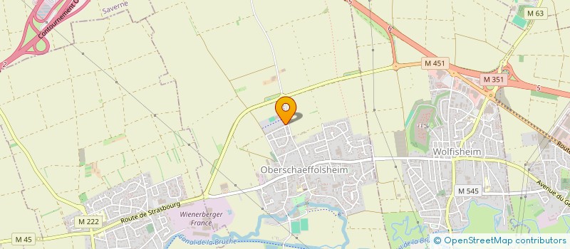 localisation de l'entreprise WYS  OBERSCHAEFFOLSHEIM
