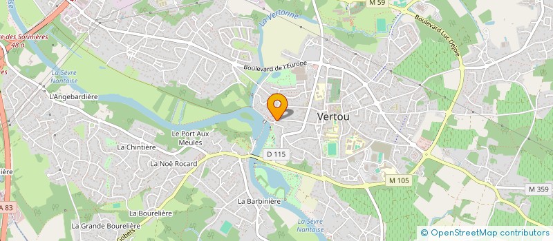 localisation de l'entreprise WYSH INTERNATIONAL à VERTOU