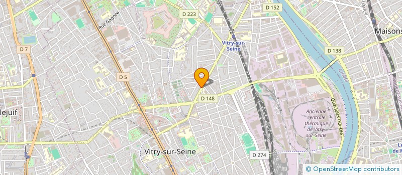 localisation de l'entreprise WYTECH à VITRY-SUR-SEINE