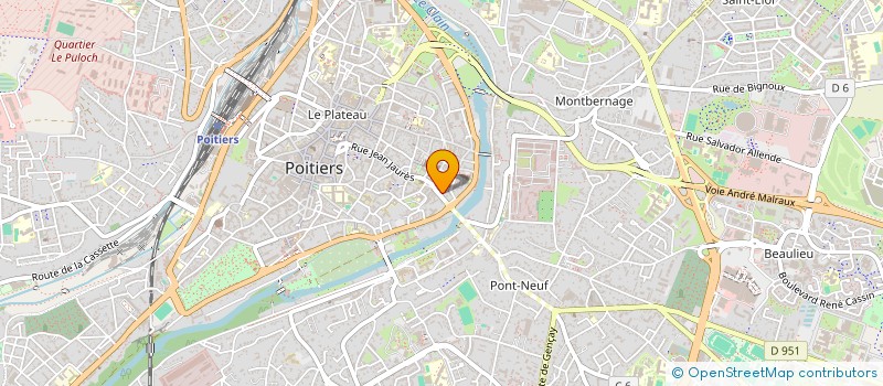 localisation de l'entreprise WYTEK à POITIERS