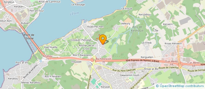 localisation de l'entreprise WYZ  PLOUGASTEL-DAOULAS