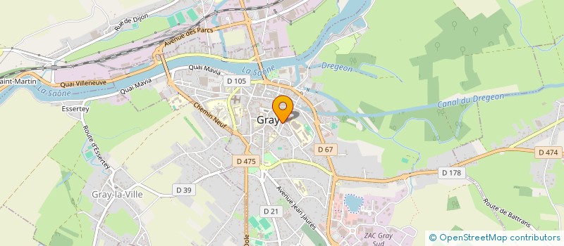 localisation de l'entreprise X 2000 à GRAY