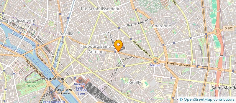 localisation de l'entreprise X 54  PARIS 11