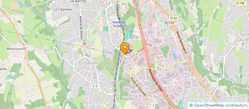 localisation de l'entreprise X 9000  DARDILLY