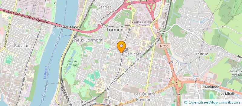 localisation de l'entreprise X  LORMONT