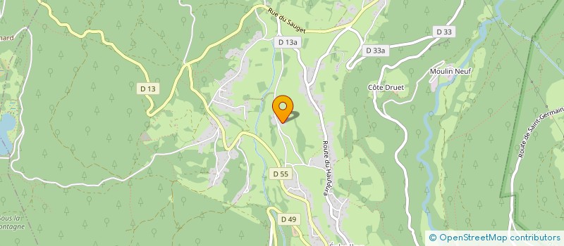 localisation de l'entreprise X-ACT DESIGN  ECHALLON