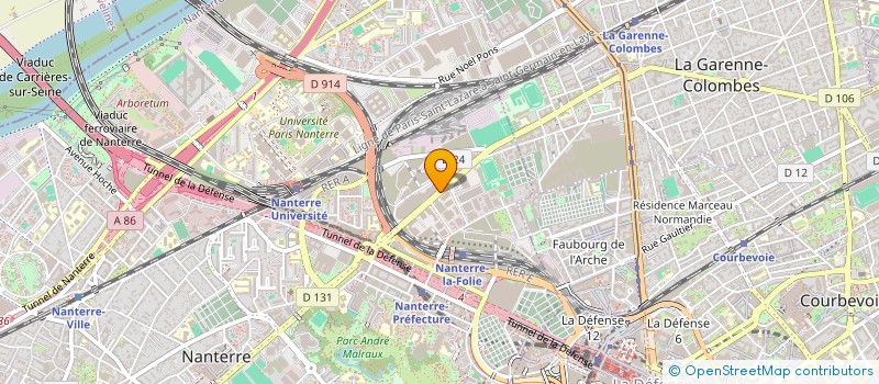 localisation de l'entreprise X-CELLENET à NANTERRE