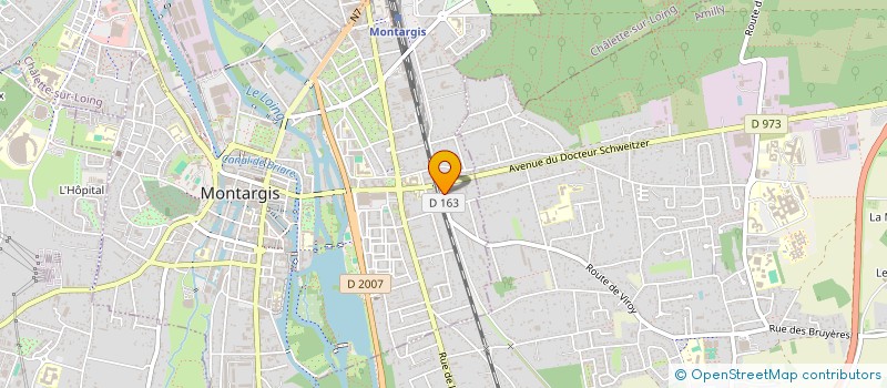 localisation de l'entreprise X COMPANY à MONTARGIS