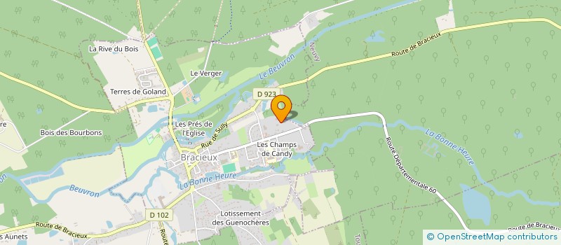 localisation de l'entreprise X CREATION MANDRAGORE à BRACIEUX