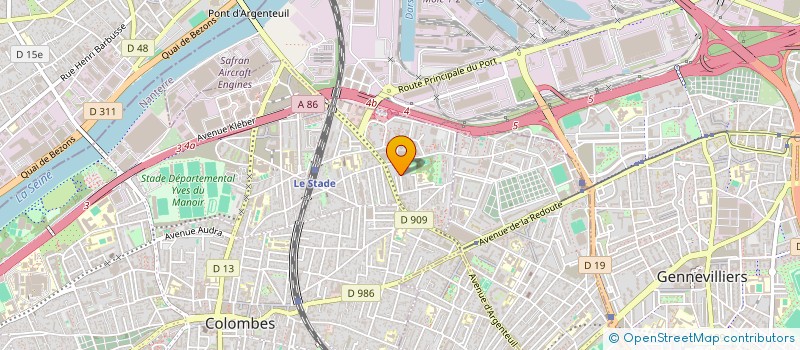 localisation de l'entreprise X ELEC à COLOMBES