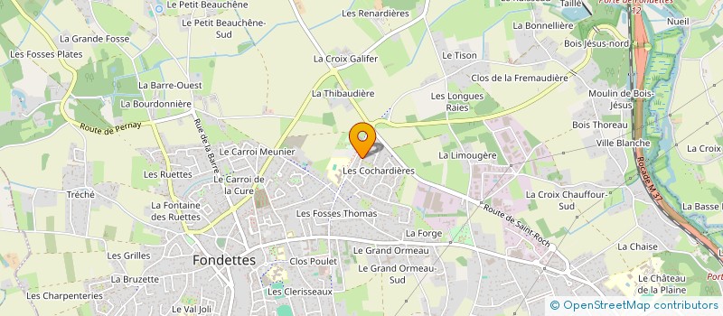 localisation de l'entreprise X-ELLE à FONDETTES
