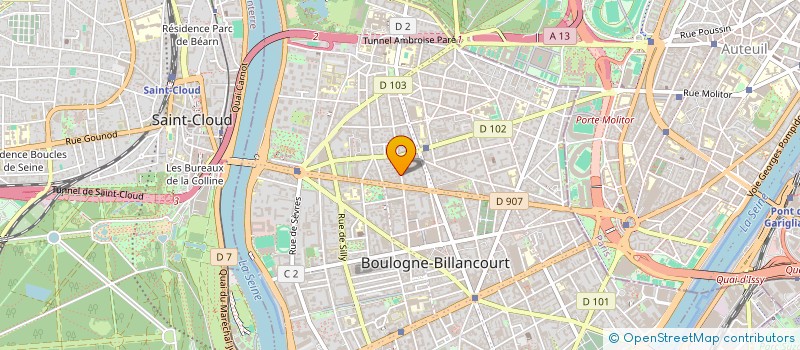 localisation de l'entreprise X'ENTRICK à BOULOGNE-BILLANCOURT