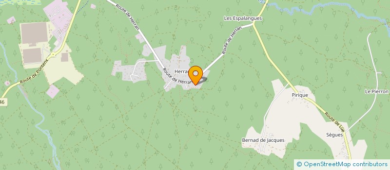 localisation de l'entreprise X.F.C.J.HAY  PARENTIS-EN-BORN