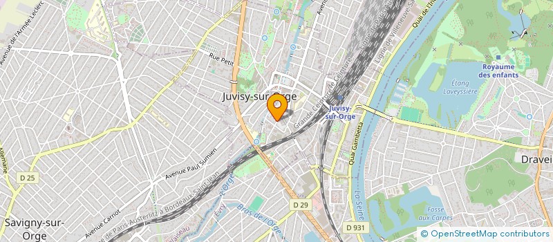 localisation de l'entreprise X. HUILLERY CONSULTING à JUVISY-SUR-ORGE