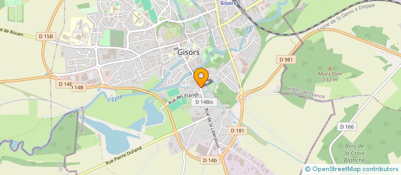 localisation de l'entreprise X-IMMERSION  GISORS