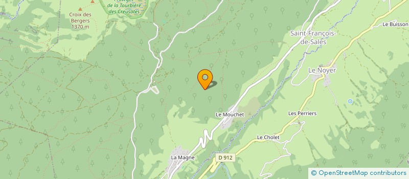 localisation de l'entreprise X IMMO  LA MOTTE-EN-BAUGES