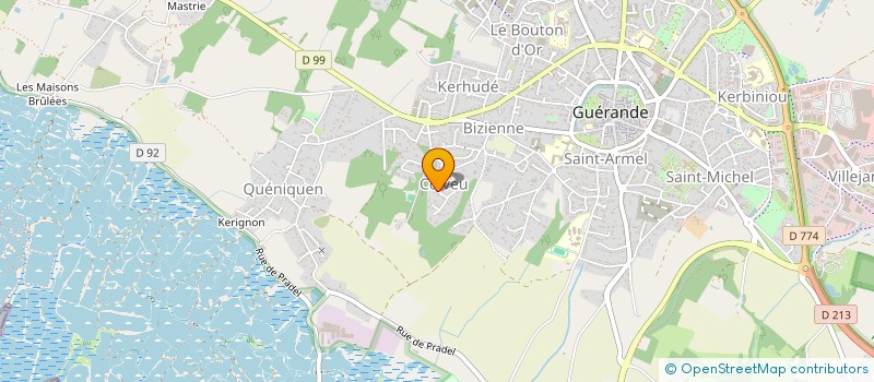 localisation de l'entreprise X.JOULHERES HANN  GUERANDE