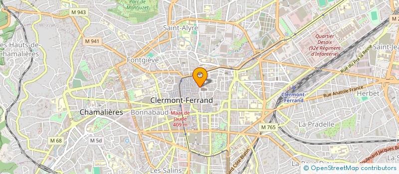 localisation de l'entreprise X.L. à CLERMONT-FERRAND