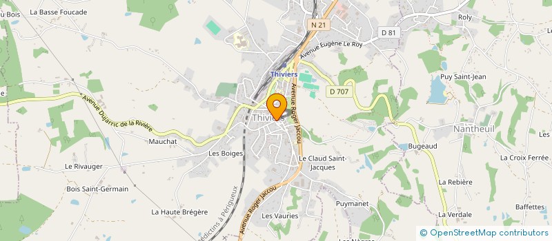 localisation de l'entreprise X.L.C. SA  THIVIERS