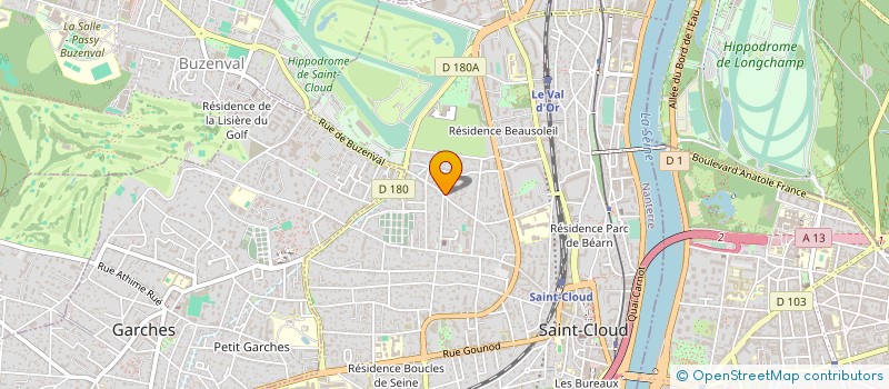localisation de l'entreprise X LOUISCAVAN à SAINT-CLOUD