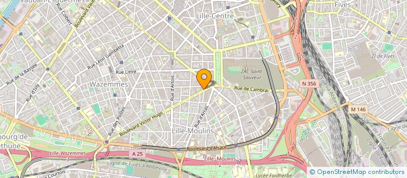 localisation de l'entreprise X&M  LILLE