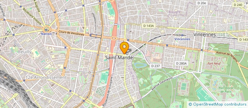 localisation de l'entreprise X                             MADELBORDI à SAINT-MANDE