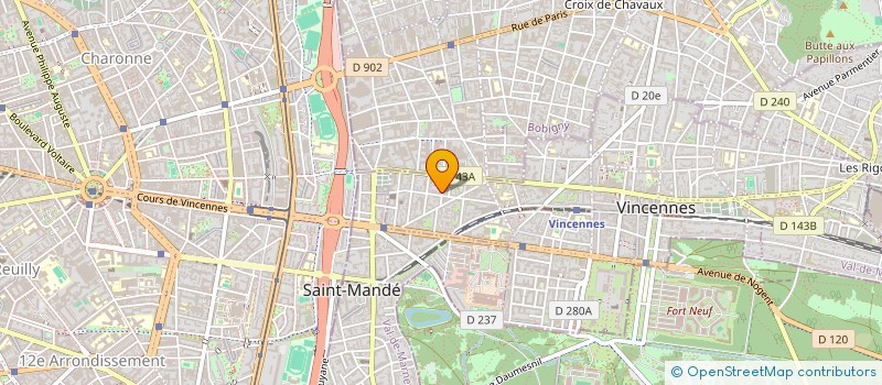 localisation de l'entreprise X-MC à VINCENNES
