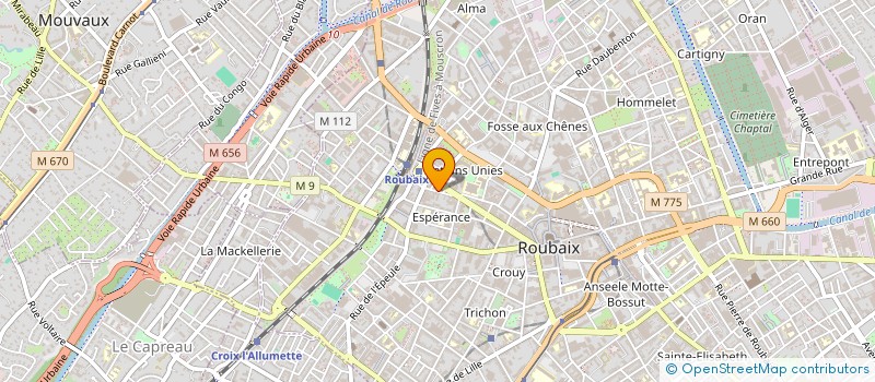 localisation de l'entreprise X MEDIA NET  ROUBAIX